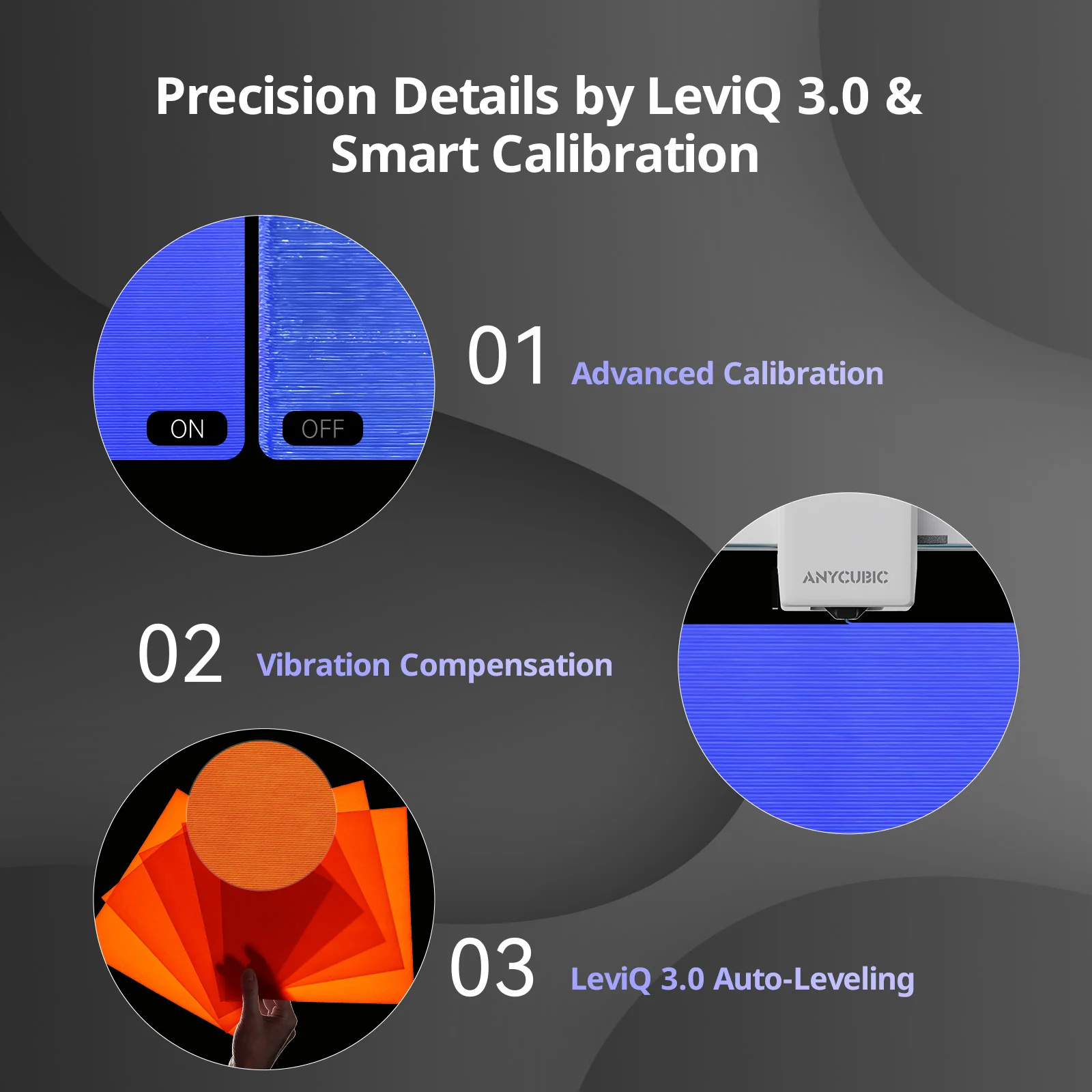 Anycubic Kobra X 3D Printer, 600mm/s High-Speed FDM Printer with 4-Color Printing, 49-Point Auto-Leveling, Smart AI Detection for Beginners & Professionals, 260x260x260 mm - Image 5
